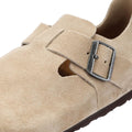 Birkenstock London Wildleder Beige Komfortschuhe