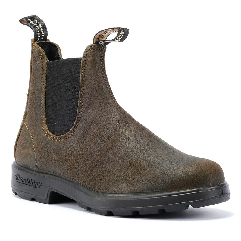 Blundstone Originals Wildleder Grüne Stiefel