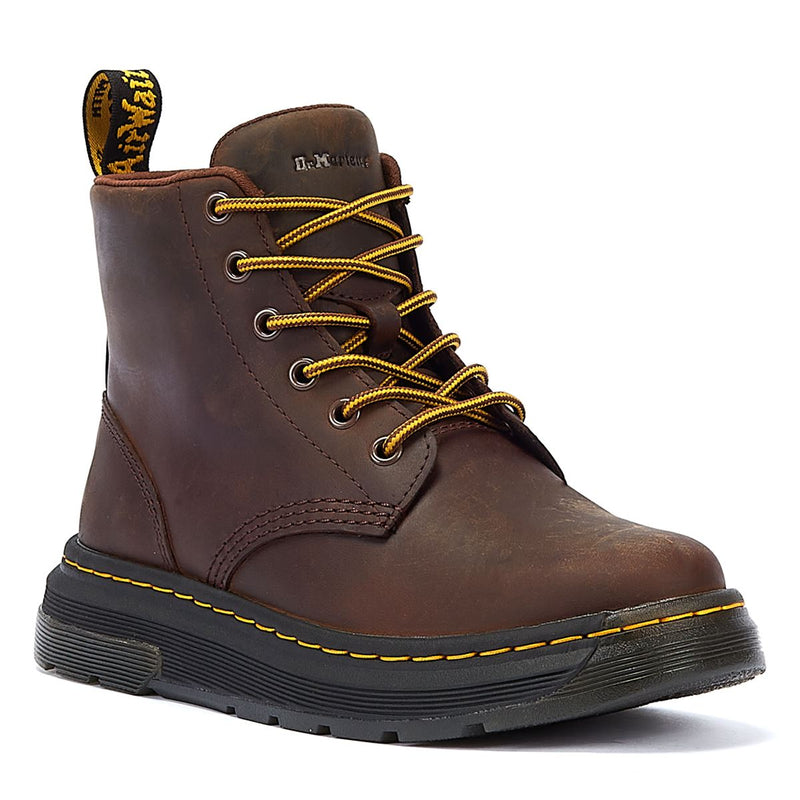 Dr. Martens Crewson Chukka Crazy Horse Dunkelbraune Stiefel