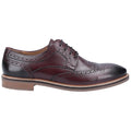 Hush Puppies Bryson Leder Herren Bordo Brogues Schuhe