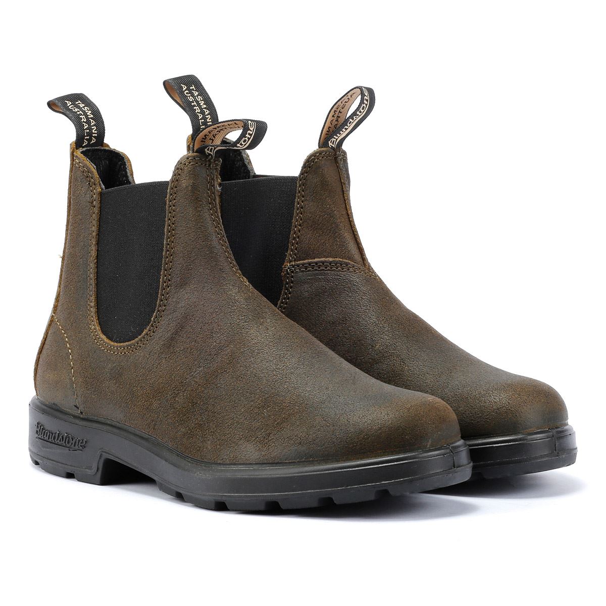 Blundstone Originals Wildleder Grüne Stiefel