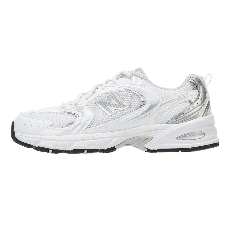 New Balance 530 Damen Munsell Weiß/Silber Metallic Turnschuhe