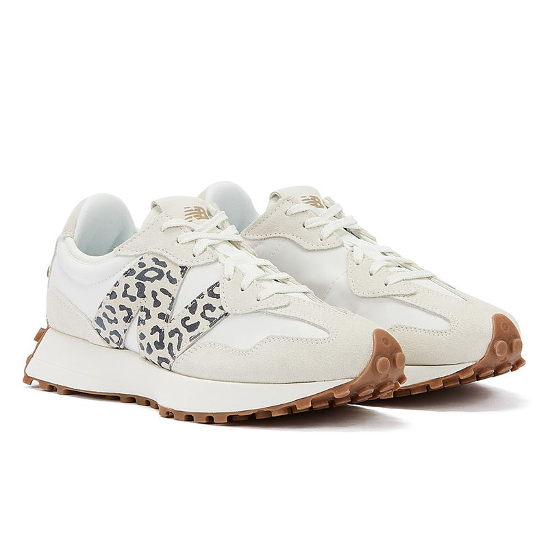 New Balance 327 Animal Print Meersalz Damen Weiß Trainer