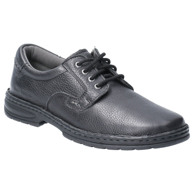 Hush Puppies Outlaw II Schwarze Farbe Herren-Schnürschuhe Aus Leder