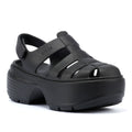 Crocs Stomp Fisherman Damen Sandalen In Schwarz