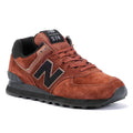 New Balance 574 Wildleder Braune Turnschuhe