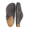 Birkenstock Boston Graue Wildleder Clogs