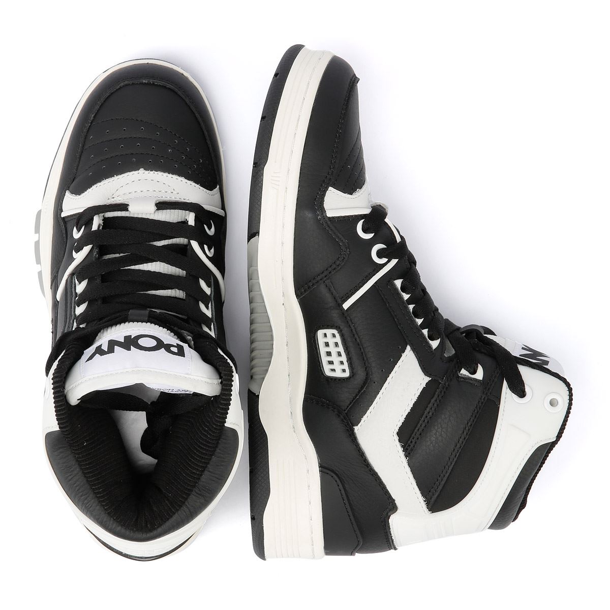 Black and white pony shoes on sale