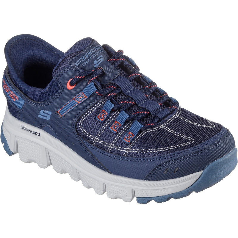 Skechers Summits AT Synthetische Damen-Wanderstiefel In Marineblau/Koralle