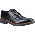 Base London Woburn Leder Herren-Schwarz Brogues-Schuhe