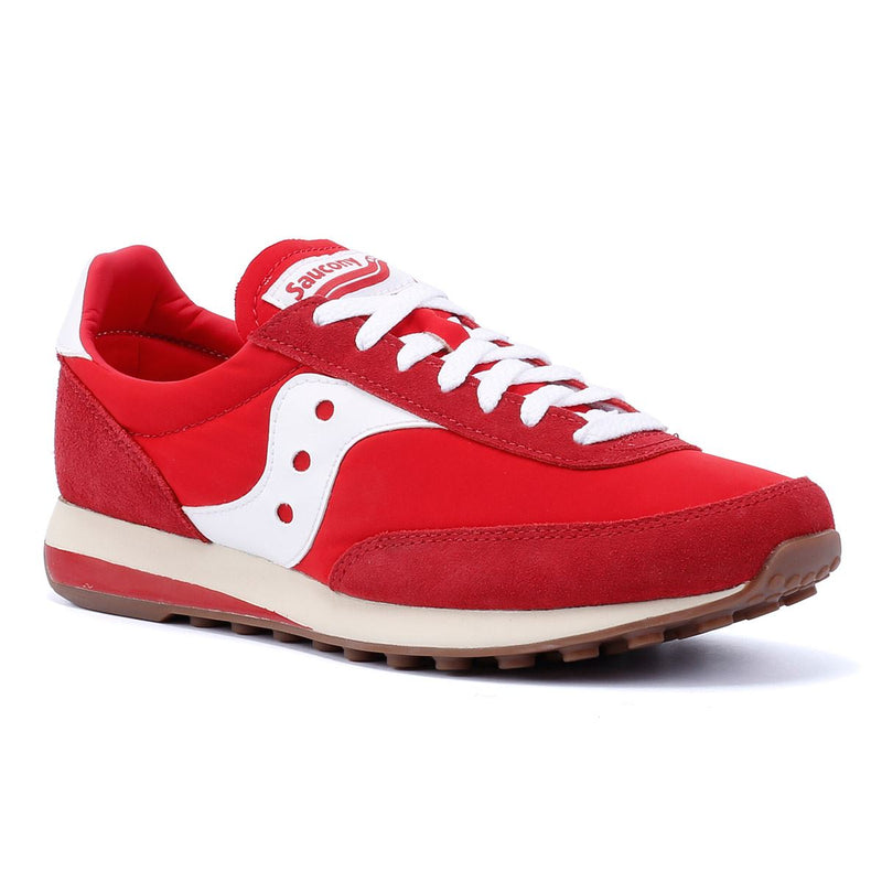 Saucony Trainer 80 Wildleder Rote Turnschuhe