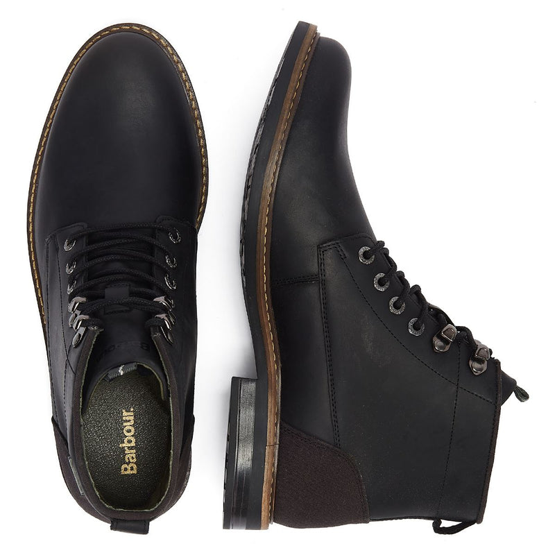 Barbour Deckham Herren Schwarz Stiefel