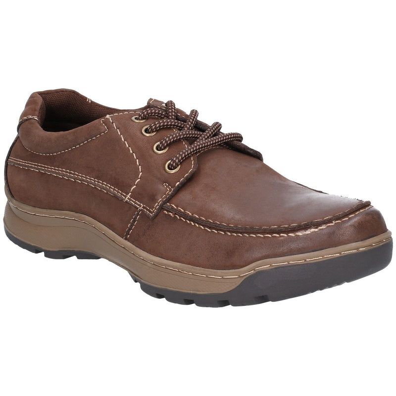 Hush Puppies Tucker Leder Herren Braune Schnürschuhe