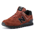 New Balance 574 Wildleder Braune Turnschuhe