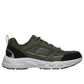 Skechers Oak Canyon Verketta Leder-Herrensneaker In Oliv/Schwarz