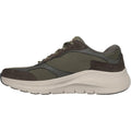 Skechers Arch Fit 2.0 The Keep Leder Herren Olivgrüne Sneaker