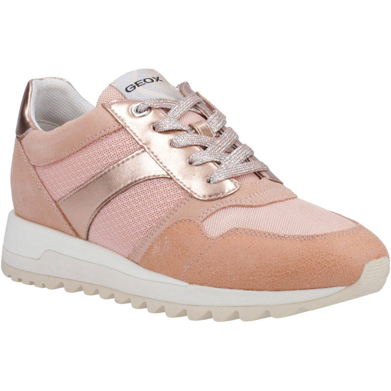 Geox Tabelya Leder Damen Pfirsich Sneakers