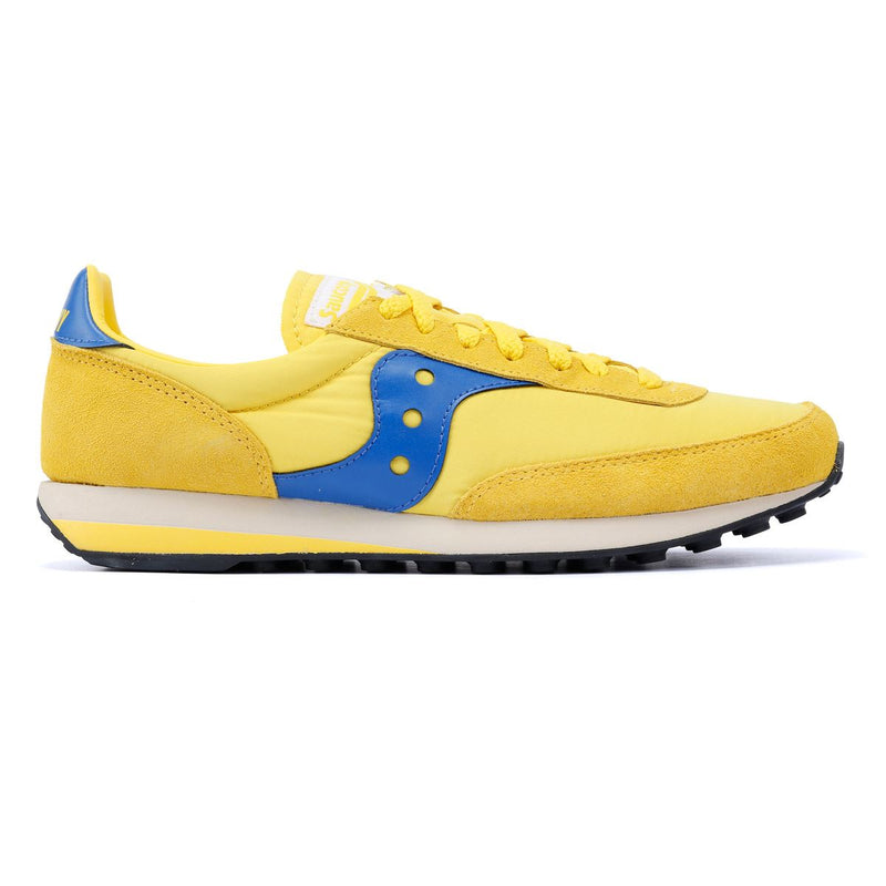 Saucony Trainer 80 Gelbe Wildleder Sneaker