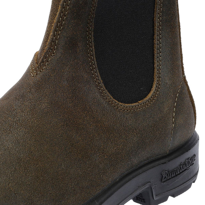 Blundstone Originals Wildleder Grüne Stiefel