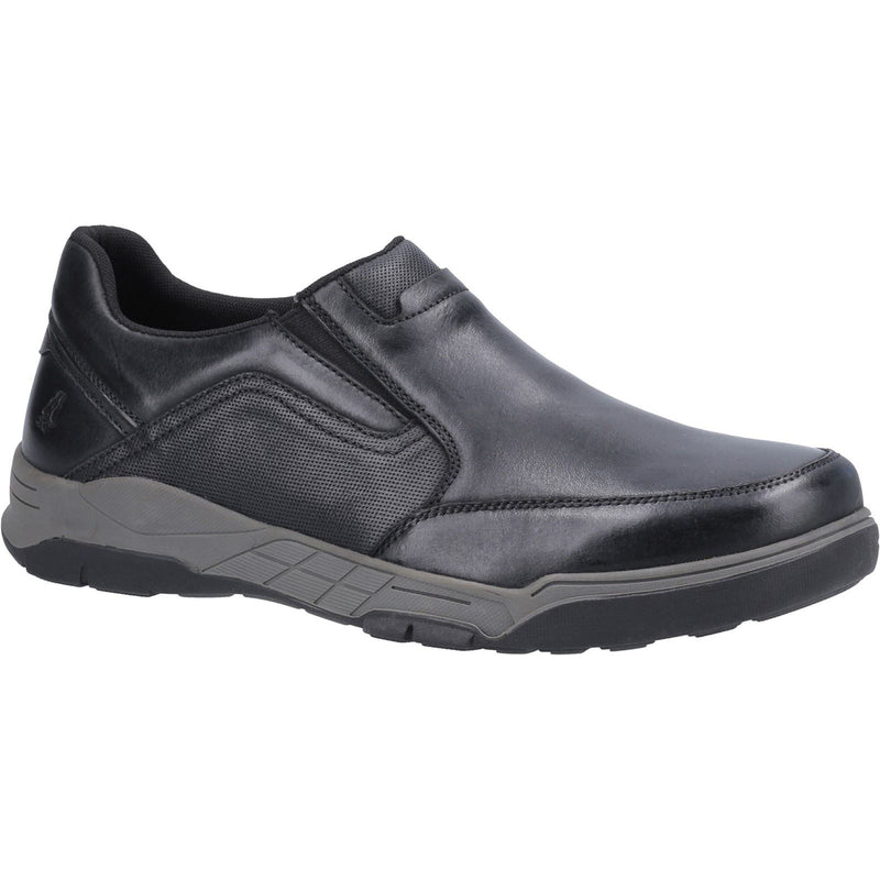 Hush Puppies Fletcher Leder Herren Schwarze Mokassins