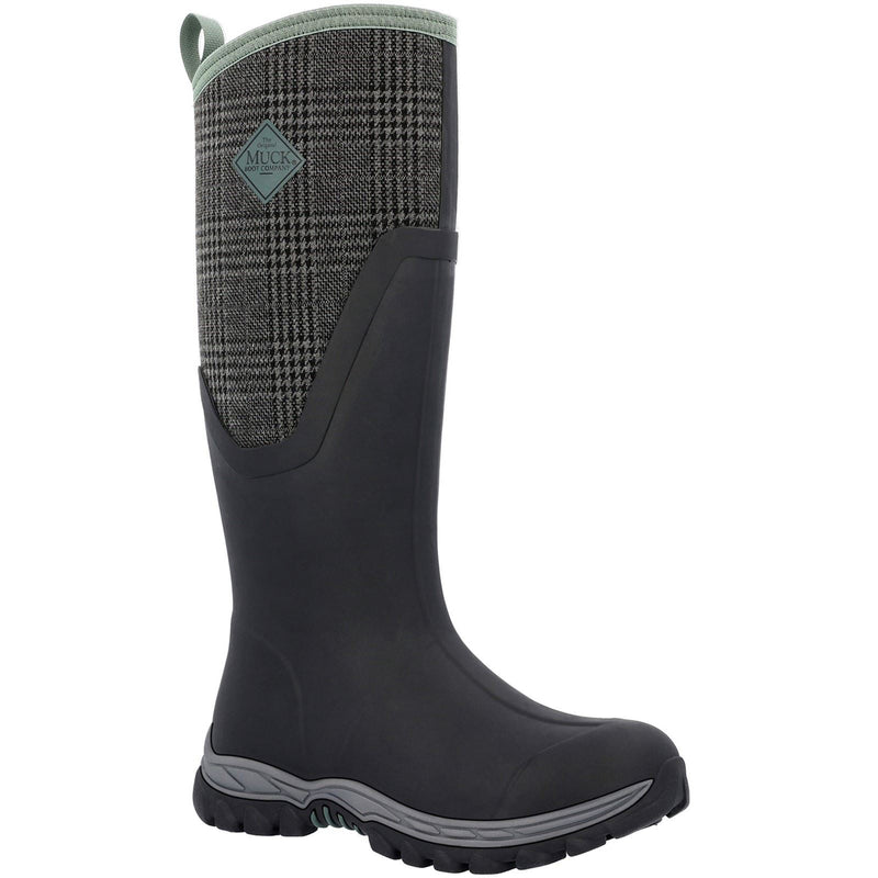 Muck Boots Arctic Sport II Tall Gummistiefel In Schwarz/Karomuster