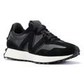 New Balance 327 Schwarze Farbe Ledersneaker