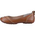 Hush Puppies Janessa Leder Damen Tan Flats.