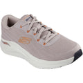 Skechers Arch Fit 2.0 Road Wave Herren Sneaker Aus Textil In Taupe/Orange