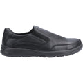 Hush Puppies Aaron Leder Herren Schwarze Mokassins