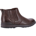 Hush Puppies Gary Kunstleder Herren Stiefel In Braun