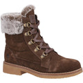 Hush Puppies Florence Leder Damen Schokoladenstiefel