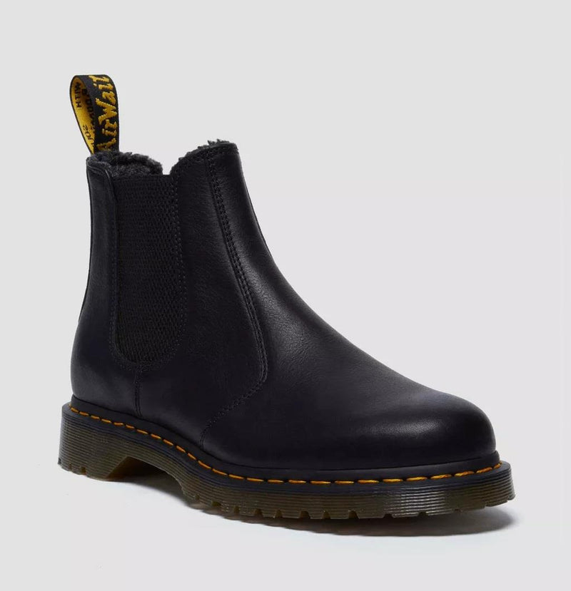 Dr. Martens 2976 WL Grizzly Leder Schwarze Stiefel