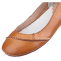 Hush Puppies Janessa Leder Damen Tan Flats.