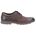 Hush Puppies Trevor Leder Herren Braune Schnürschuhe