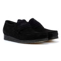 Clarks Originals Wallabee Herren Schwarze Wildleder Slipper