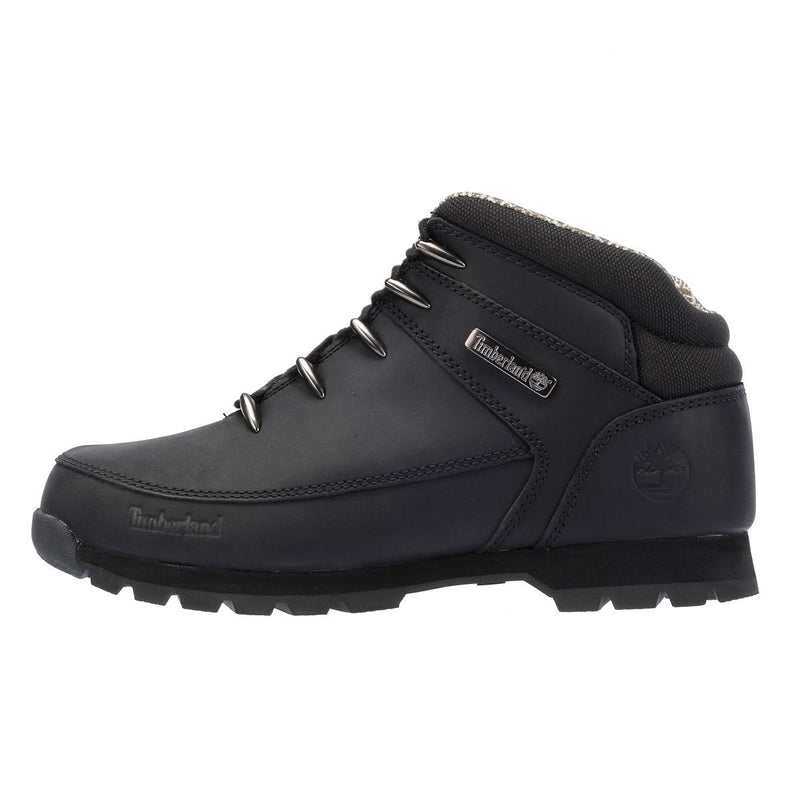 Timberland Euro Sprint Mid Lace Premium Schwarze Farbe Herrenlederstiefel