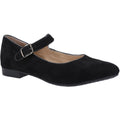 Hush Puppies Melissa Strap Wildleder Damen Schwarze Flats