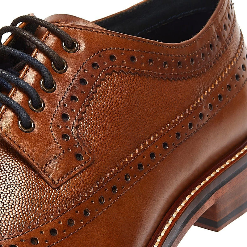 Ben Sherman Archie Brogue Leder Herren Braune Schnürschuhe