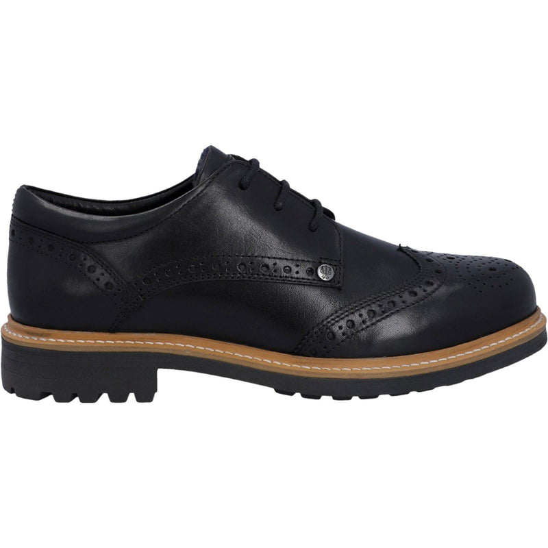 Hunter Cawdor Leder Herren-Schwarz Brogues-Schuhe