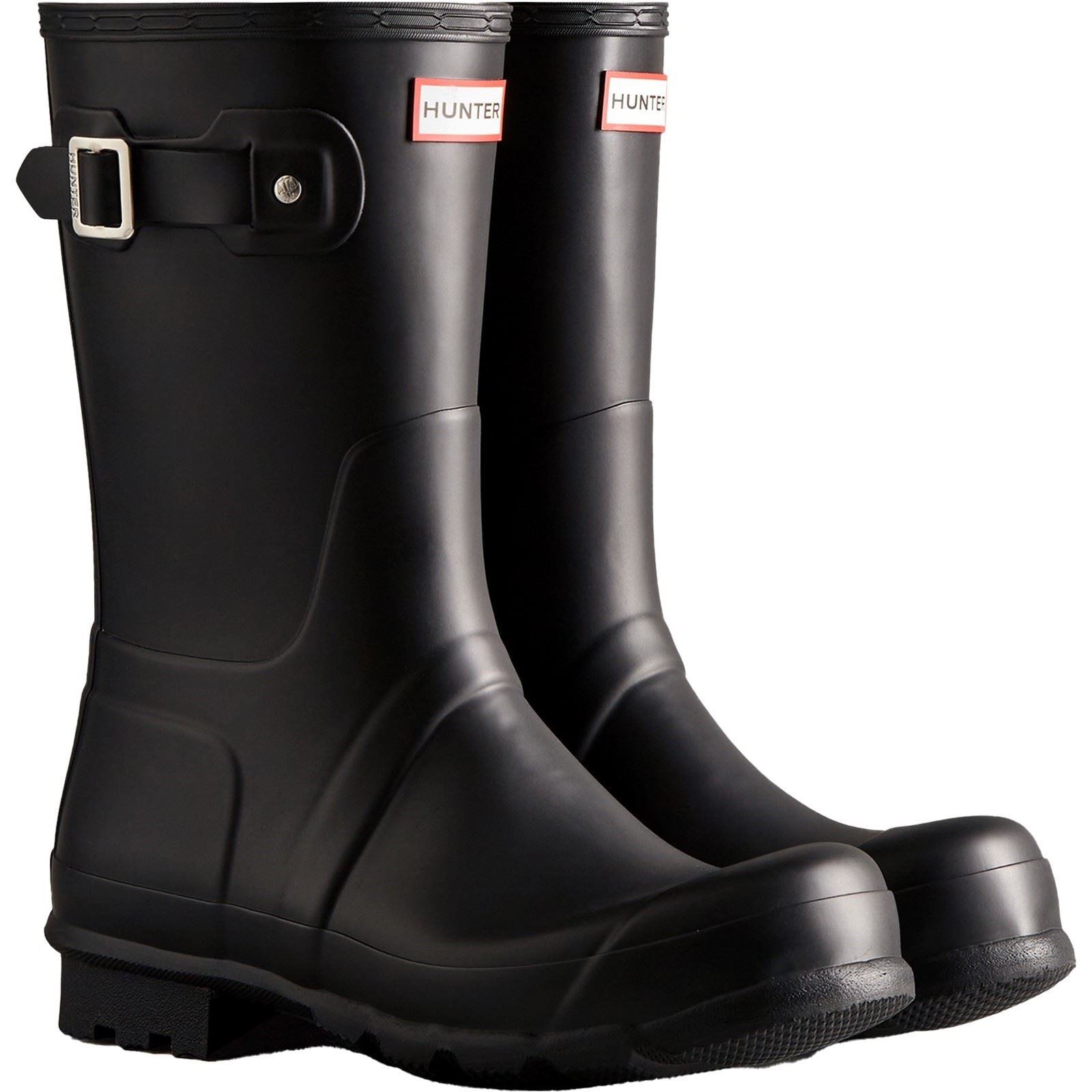 Hunter Original Short Wellington Boots Gummistiefel Für Herren In Schwarz