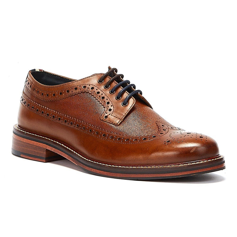 Ben Sherman Archie Brogue Leder Herren Braune Schnürschuhe