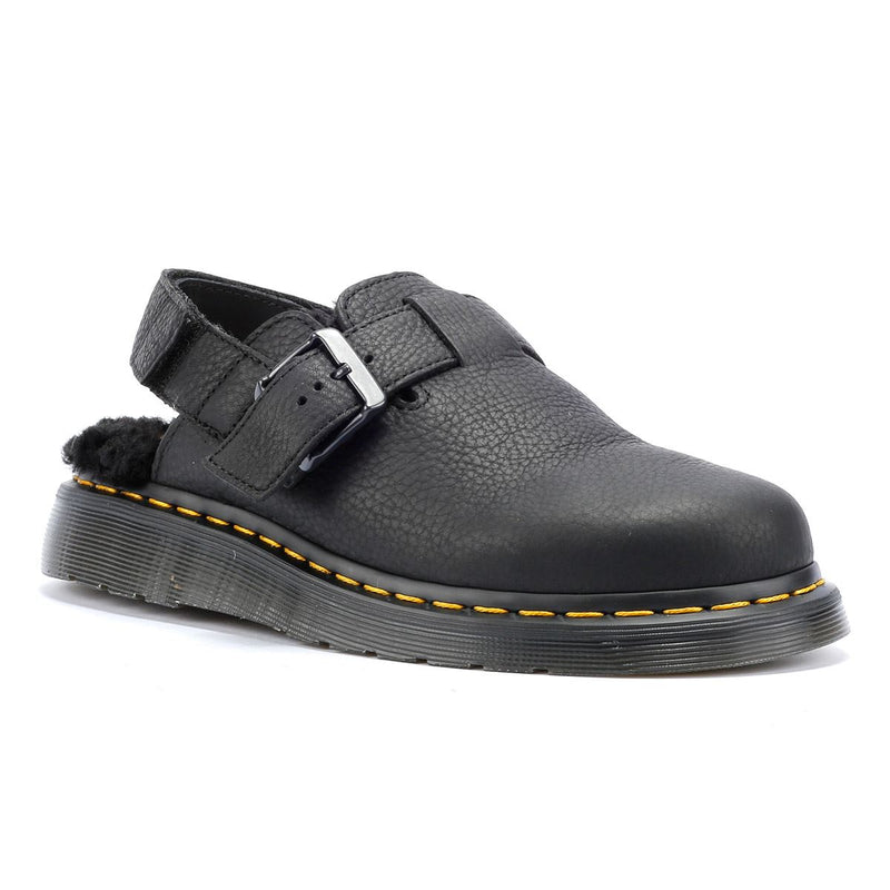 Dr. Martens Jorge II Leder Schwarze Sandalen