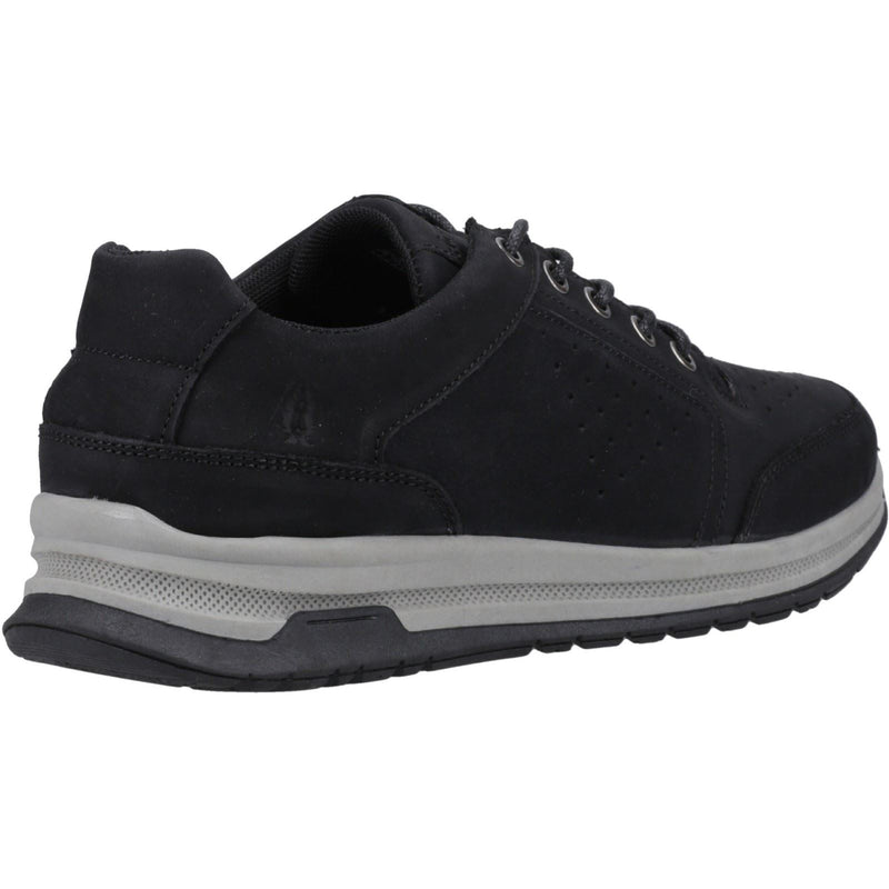 Hush Puppies Joseph Leder Herren Schwarz Nubukleder Schnürschuhe