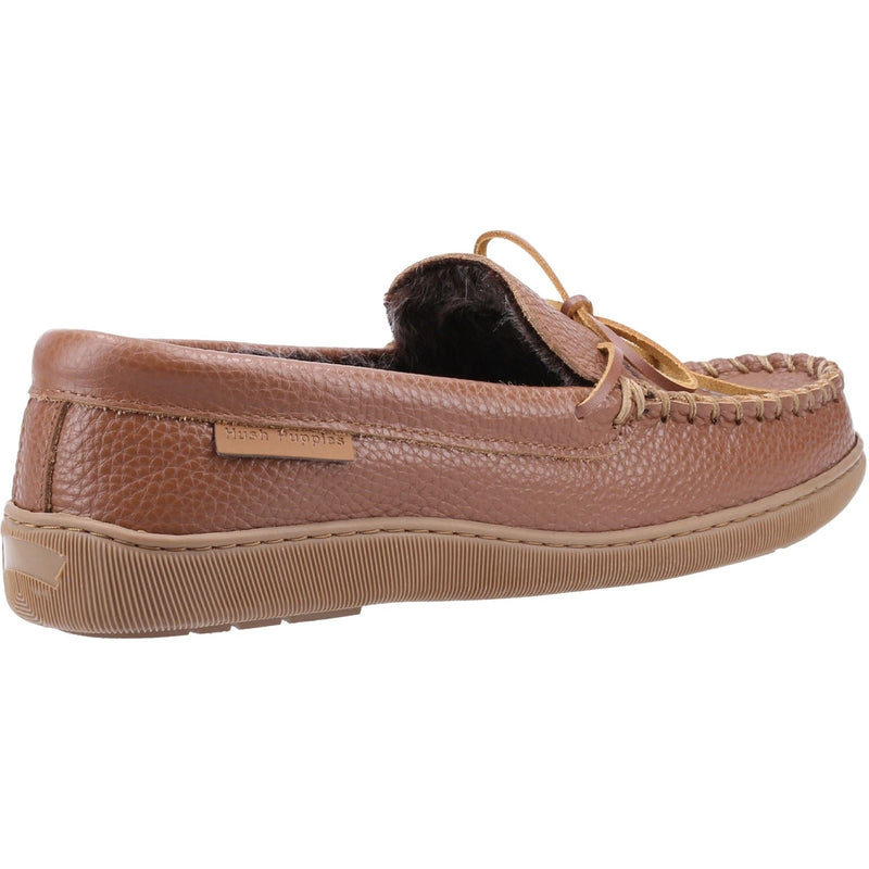 Hush Puppies Ace Leder Herren Hausschuhe In Tan