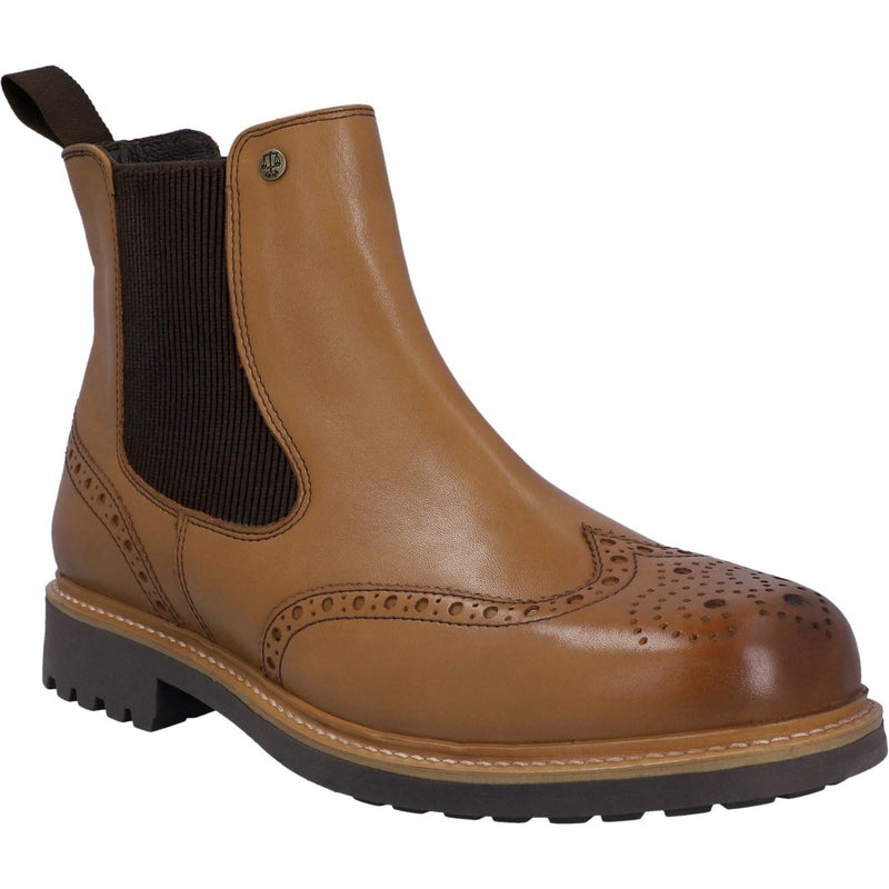 Hunter Cawdor Leder Herren Stiefel In Tan