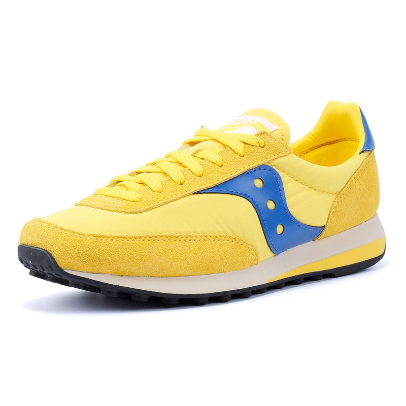 Saucony Trainer 80 Gelbe Wildleder Sneaker