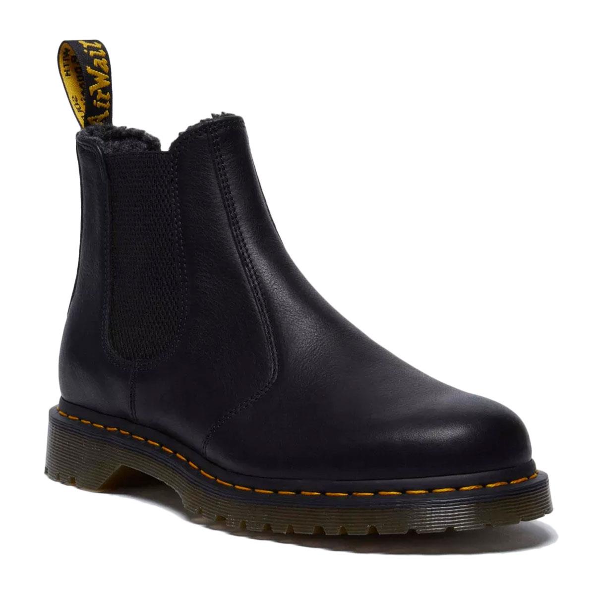 Dr. Martens 2976 WL Grizzly Leder Schwarze Stiefel