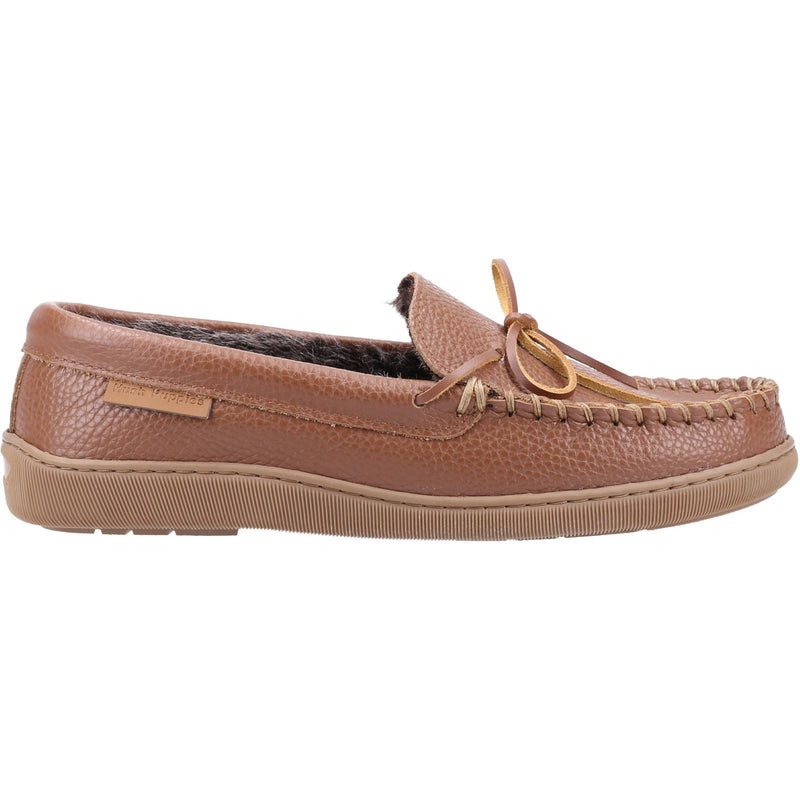 Hush Puppies Ace Leder Herren Hausschuhe In Tan