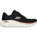 Skechers Arch Fit 2.0 Glow The Distance Textile Damen Sneaker In Schwarz/Roségold