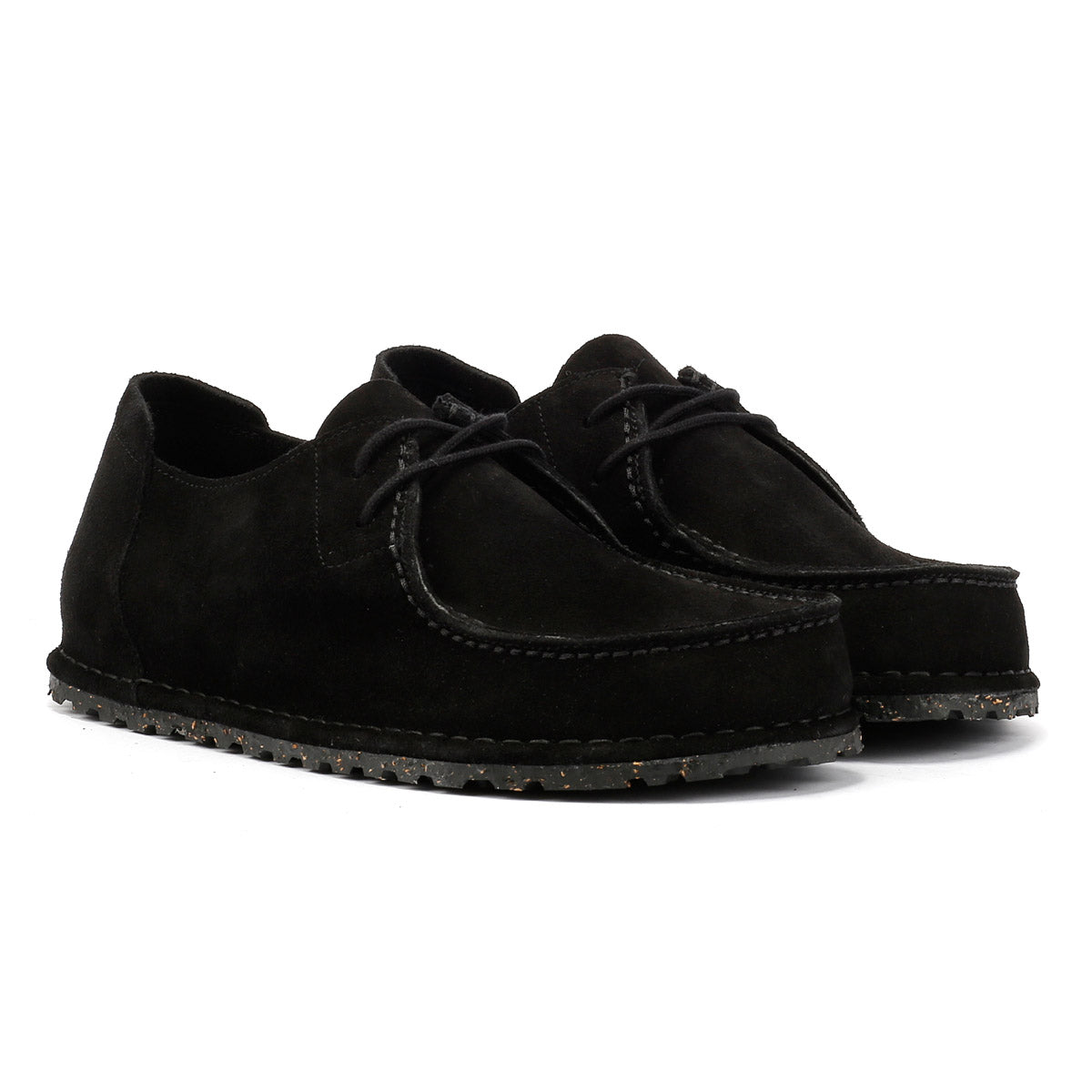 Birkenstock Utti Wildleder Herrenschwarze Loafer